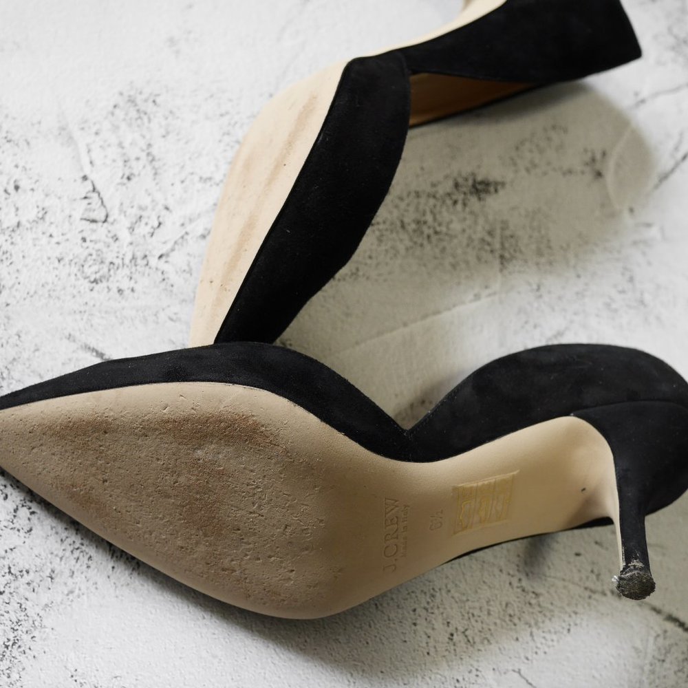 J Crew Colette Suede d'Orsay kitten Pumps size 6.5